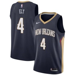 Navy Melvin Ely Pelicans #4 Twill Basketball Jersey FREE SHIPPING