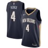 Navy JJ Redick Pelicans #4 Twill Basketball Jersey FREE SHIPPING
