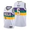 2019-20City Josh Gray Pelicans #5 Twill Basketball Jersey FREE SHIPPING