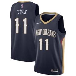 Navy Jerome Dyson Pelicans #11 Twill Basketball Jersey FREE SHIPPING