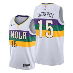2019-20City Sindarius Thornwell Pelicans #15 Twill Basketball Jersey FREE SHIPPING