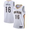 White Toney Douglas Pelicans #16 Twill Basketball Jersey FREE SHIPPING