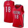 Red Omri Casspi Pelicans #18 Twill Basketball Jersey FREE SHIPPING