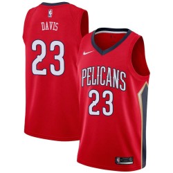 Red Anthony Davis Pelicans #23 Twill Basketball Jersey FREE SHIPPING