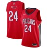 Red Bonzi Wells Pelicans #24 Twill Basketball Jersey FREE SHIPPING