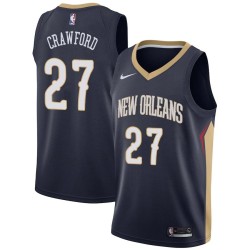 Navy Jordan Crawford Pelicans #27 Twill Basketball Jersey FREE SHIPPING