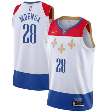 2020-21City Didier "D. J." Ilunga-Mbenga Pelicans #28 Twill Basketball Jersey FREE SHIPPING