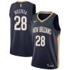 Navy Didier "D. J." Ilunga-Mbenga Pelicans #28 Twill Basketball Jersey FREE SHIPPING