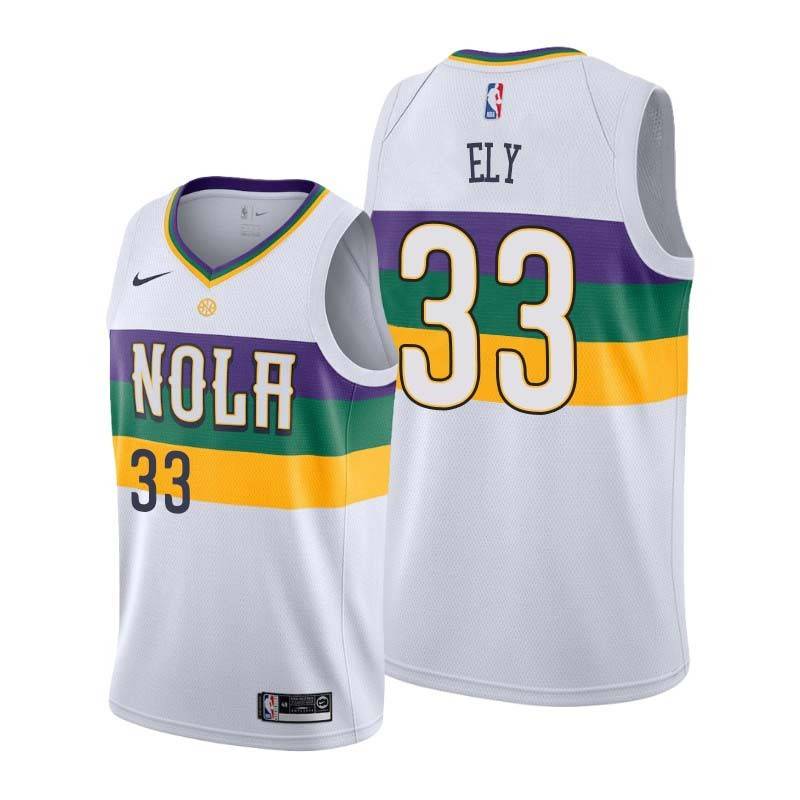 2019-20City Melvin Ely Pelicans #33 Twill Basketball Jersey FREE SHIPPING