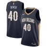 Navy Ryan Bowen Pelicans #40 Twill Basketball Jersey FREE SHIPPING