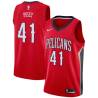 Red James Posey Pelicans #41 Twill Basketball Jersey FREE SHIPPING