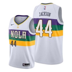 2019-20City Marc Jackson Pelicans #44 Twill Basketball Jersey FREE SHIPPING