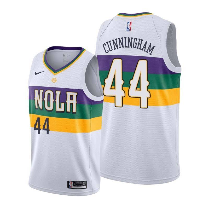 2019-20City Dante Cunningham Pelicans #44 Twill Basketball Jersey FREE SHIPPING