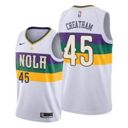2019-20City Zylan Cheatham Pelicans #45 Twill Basketball Jersey FREE SHIPPING