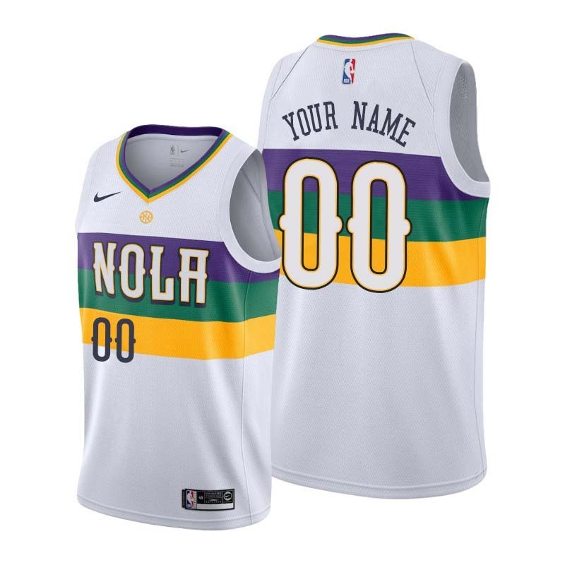 2019-20City Customized New Orleans Pelicans Twill Basketball Jersey FREE SHIPPING