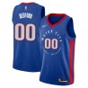 2020-21City William Bedford Pistons #00 Twill Basketball Jersey FREE SHIPPING