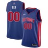 Blue Tony Delk Pistons #00 Twill Basketball Jersey FREE SHIPPING