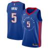 2020-21City Billy Owens Pistons #5 Twill Basketball Jersey FREE SHIPPING