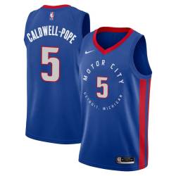 2020-21City Kentavious Caldwell-Pope Pistons #5 Twill Basketball Jersey FREE SHIPPING