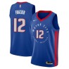 2020-21City Tim Frazier Pistons #12 Twill Basketball Jersey FREE SHIPPING