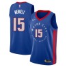 2020-21City John Mengelt Pistons #15 Twill Basketball Jersey FREE SHIPPING