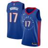 2020-21City Bob Houbregs Pistons #17 Twill Basketball Jersey FREE SHIPPING