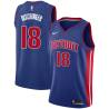 Blue Terry Dischinger Pistons #18 Twill Basketball Jersey FREE SHIPPING