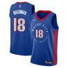 2020-21City Terry Dischinger Pistons #18 Twill Basketball Jersey FREE SHIPPING