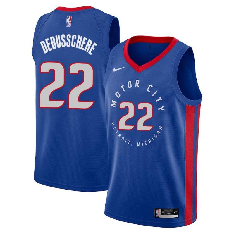 2020-21City Dave DeBusschere Pistons #22 Twill Basketball Jersey FREE SHIPPING