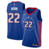 2020-21City Gus Gerard Pistons #22 Twill Basketball Jersey FREE SHIPPING