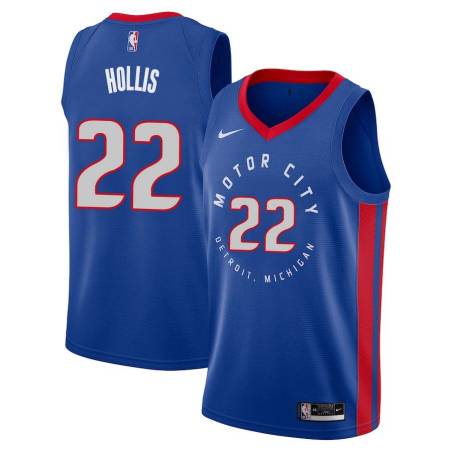 2020-21City Essie Hollis Pistons #22 Twill Basketball Jersey FREE SHIPPING