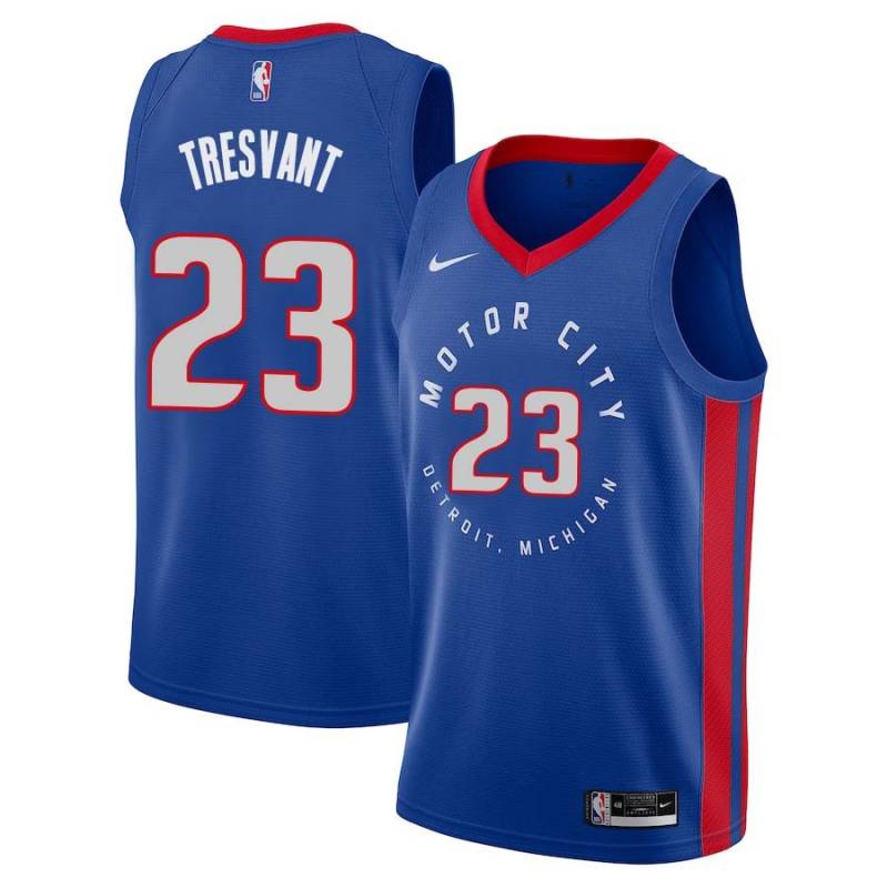 2020-21City John Tresvant Pistons #23 Twill Basketball Jersey FREE SHIPPING