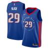 2020-21City Charlie Black Pistons #29 Twill Basketball Jersey FREE SHIPPING