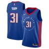 2020-21City George Trapp Pistons #31 Twill Basketball Jersey FREE SHIPPING