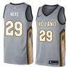 Gray Mike Wilks Twill Basketball Jersey -Cavaliers #29 Wilks Twill Jerseys, FREE SHIPPING