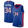 2020-21City Corliss Williamson Pistons #34 Twill Basketball Jersey FREE SHIPPING