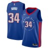 2020-21City Tobias Harris Pistons #34 Twill Basketball Jersey FREE SHIPPING