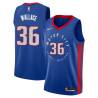 2020-21City Rasheed Wallace Pistons #36 Twill Basketball Jersey FREE SHIPPING