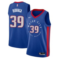 2020-21City Zeljko Rebraca Pistons #39 Twill Basketball Jersey FREE SHIPPING