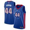 2020-21City Al Eberhard Pistons #44 Twill Basketball Jersey FREE SHIPPING