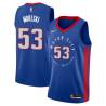 2020-21City Paul Mokeski Pistons #53 Twill Basketball Jersey FREE SHIPPING