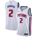 2021 Draft Cade Cunningham Pistons #2 Twill Basketball Jersey FREE SHIPPING