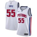 2021 Draft Luka Garza Pistons #55 Twill Basketball Jersey FREE SHIPPING