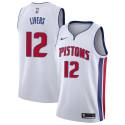 2021 Draft Isaiah Livers Pistons #12 Twill Basketball Jersey FREE SHIPPING