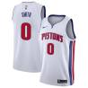 White 2021 Draft Chris Smith Pistons #0 Twill Basketball Jersey FREE SHIPPING