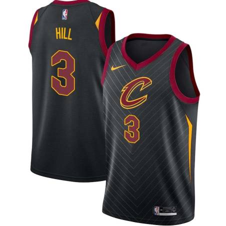 Black George Hill Cavaliers #3 Twill Basketball Jersey FREE SHIPPING