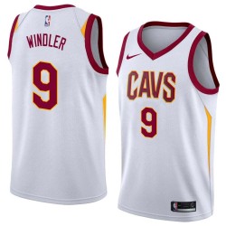 White Dylan Windler Cavaliers #9 Twill Basketball Jersey FREE SHIPPING