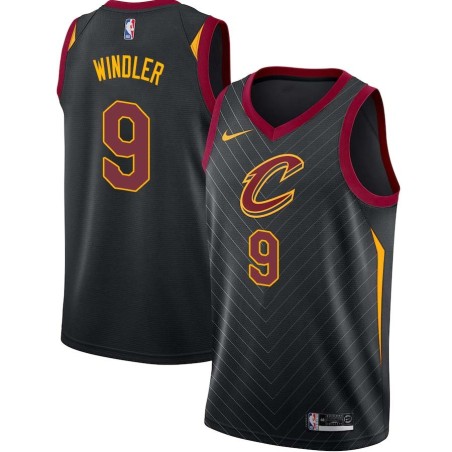 Black Dylan Windler Cavaliers #9 Twill Basketball Jersey FREE SHIPPING