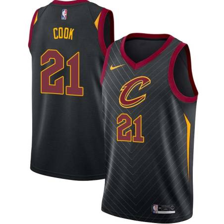 Black Tyler Cook Cavaliers #21 Twill Basketball Jersey FREE SHIPPING