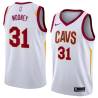 White Matt Mooney Cavaliers #31 Twill Basketball Jersey FREE SHIPPING